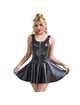 subblime - 957667 vestido de cuero con cremallera de corazÓn negro s/m