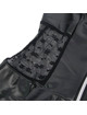 subblime - 957704 vestido de cuero con cremallera y encaje negro s/m