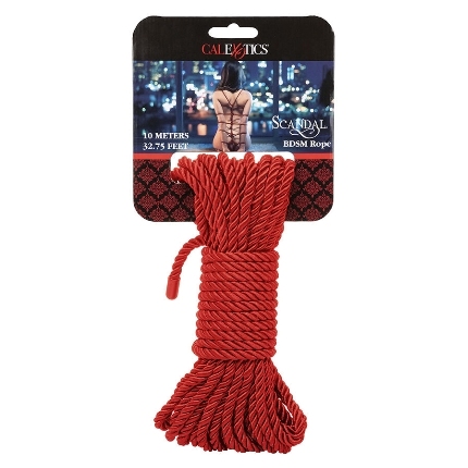 calexotics - scandal cuerda bdsm roja 10 m
