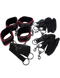 Kit Algemas Calexotics Scandal Cravatte Preto e Vermelho