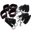 Kit Algemas Calexotics Scandal Cravatte Preto e Vermelho