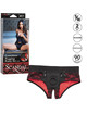 Calexotics - scandal set de braguitas sin entrepiernas con dildo talla s/m