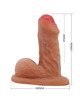 Dildo Realístico Pretty Love Warnell Castanho 9,5 cm
