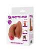 Dildo Realístico Pretty Love Warnell Castanho 9,5 cm