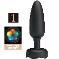 pretty love - tarion plug anale con luce led nero 12,5 cm