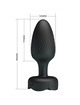 pretty love - osborn plug anal con luz led 9.8 cm