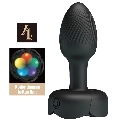 pretty love - plug anale olman con luce led nero 8,8 cm