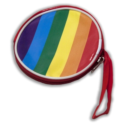 pride - borsa rotonda con bandiera lgbt