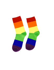 Meias Pride Full Rainbow Tamanho Grande