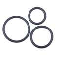 3 x Cockrings Silicone Black