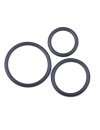 3 x Cockrings Silicone Black 130059