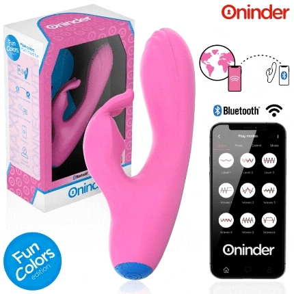 Vibrador Rabbit Oninder Cute com App Rosa