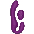 xocoon - vibratore 2 in 1 strapless strap-on con telecomando viola