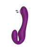 xocoon - strapless strap-on vibrador 2 en 1 con control remoto morado