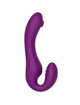 xocoon - strapless strap-on vibrador 2 en 1 con control remoto morado