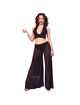 Chilirose - cr 4857 set top y pantalones negro talla s