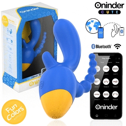 Vibrador Oninder Love 3Some com App Azul