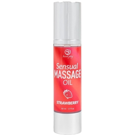 Óleo de Massagem Secretplay Morango 50 ml