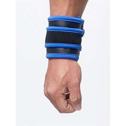 Wrist wallet, Mister B Neoprene Black and Blue 132011