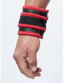 Wrist wallet, Mister B Neoprene Black and Red 132013