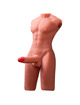 Masturbador Xise Jason Mezzo Torso com Vibração 55 cm
