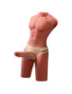 Masturbador Xise Jason Mezzo Torso com Vibração 55 cm