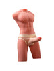 Masturbador Xise Jason Mezzo Torso com Vibração 55 cm