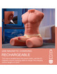 Masturbador Xise Jason Mezzo Torso com Vibração 55 cm