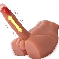 xise - peel dildo ass masturbador dildo realÍstico posiciÓn frontal con thrusting 17,5 cm