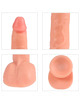 shequ - beast dildo vibrador con control remoto 24,5 cm