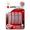 Pack 4 Batteries Zinc AGFA Photo Everyday Power R6 AA 1.5 V