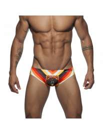 Sunga Addicted Woof Digital Brief Laranja,500135