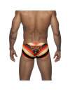 Sunga Addicted Woof Digital Brief Laranja,500135