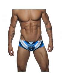 Swimwear Addicted Woof Digital Brief Navy Blue 500136