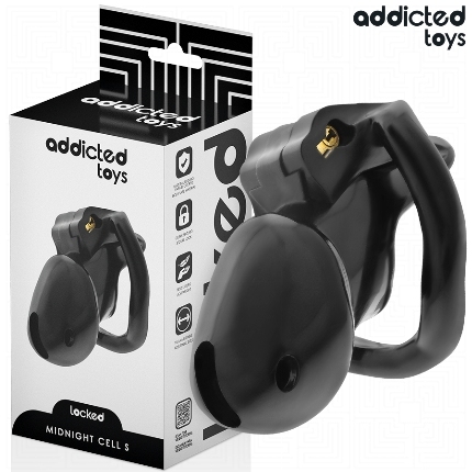 addicted toys locked - mindnight cell jaula para pene talla s 4.8 cm