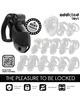 addicted toys locked - mindnight cell jaula para pene 4.2 cm talla m