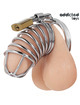 addicted toys locked - iron cell jaula para pene de metal talla m