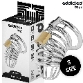 addicted toys locked - iron cell jaula para pene de metal 4 cm talla s