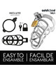 Cinto de Castidade Addicted Toys Locked Argento Metal M
