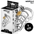 addicted toys locked - silver lock jaula para pene de metal talla s