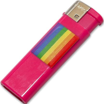 Isqueiro Pride Rainbow Rosa Isqueiro Pride Rainbow Rosa
