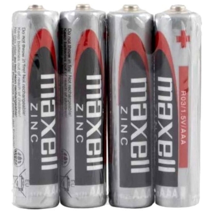 maxell - battery salina manganeso aaa r03 retractil*4