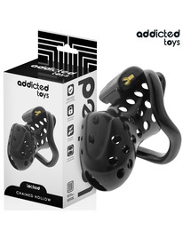 addicted toys locked - chained hollow penis cage 10.5 cm