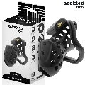 addicted toys locked - chained hollow jaula para pene 10,5 cm
