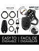 addicted toys locked - chained hollow jaula para pene 10,5 cm