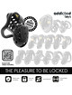 addicted toys locked - chained hollow penis cage 10.5 cm