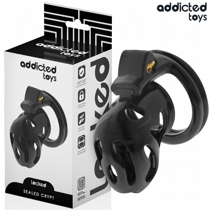 addicted toys locked - sealed crypt jaula para pene 8 cm