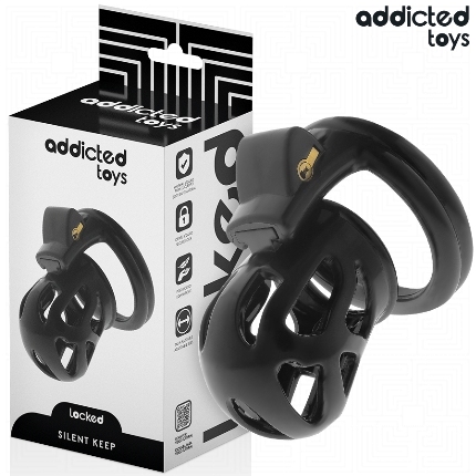 addicted toys locked - silent keep jaula para pene 7,5 cm