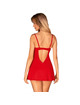 Obsessive - ingridia chemise thong red xs/s