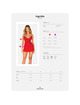 Obsessive - ingridia chemise thong red xs/s